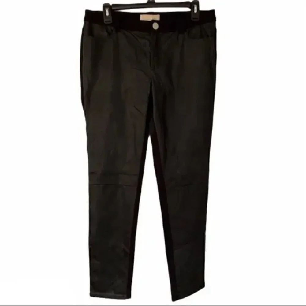 Michael Kors Faux Leather Front Pants size 6